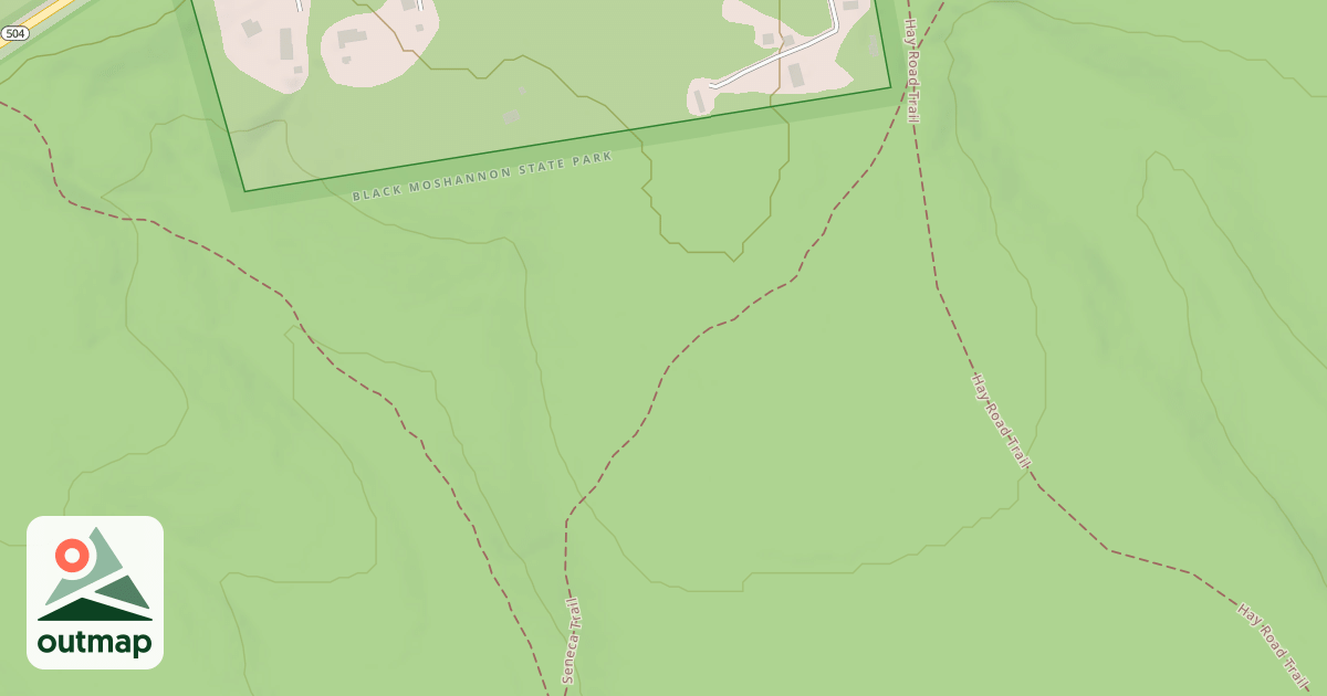Map of Black Moshannon State Park Trails