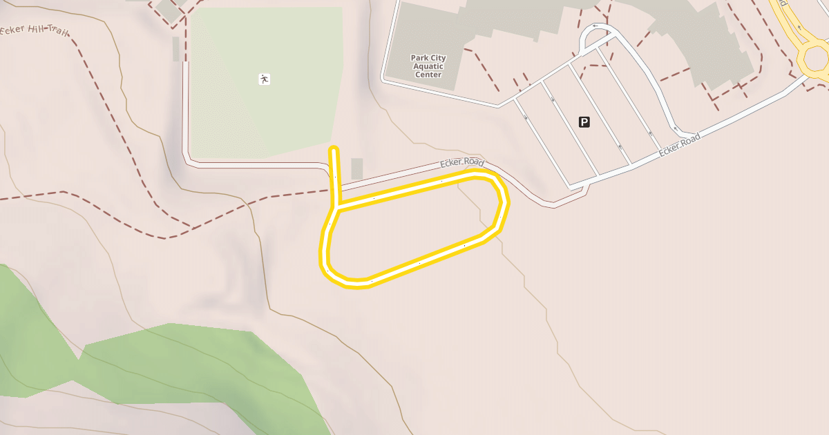 Map preview of Ecker Hill Nordic Trail