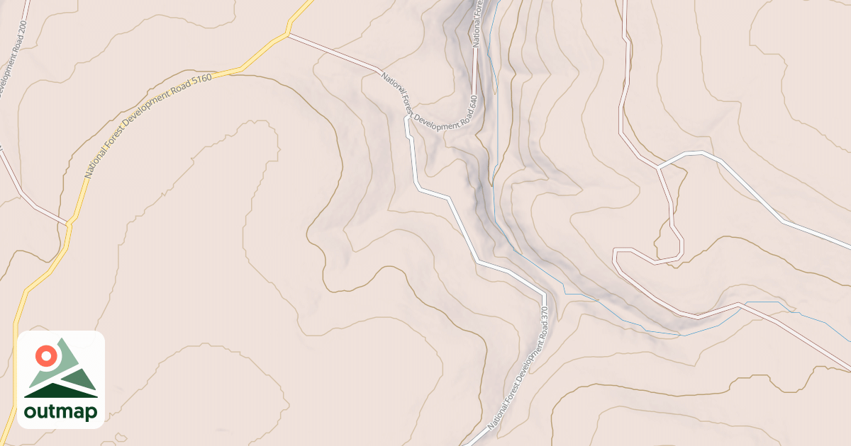 Map of USFS National Forest System Roads {268DA8E0-D4D7-4C7E-9D4C-3F81AF5EA700}