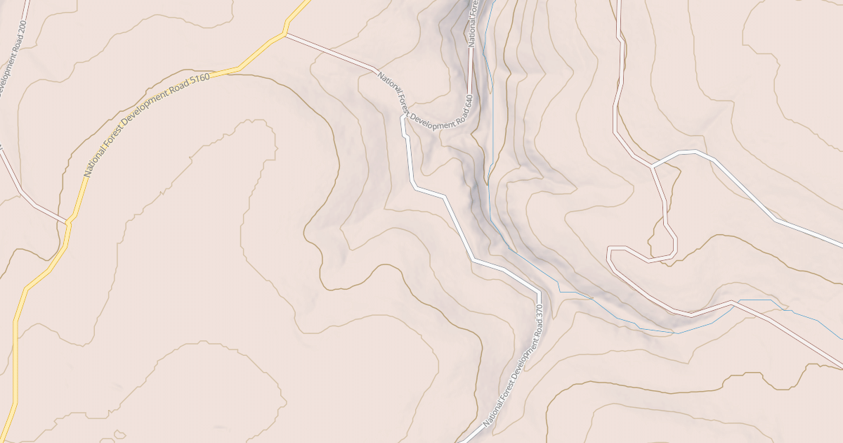 Map preview of USFS National Forest System Roads {268DA8E0-D4D7-4C7E-9D4C-3F81AF5EA700}