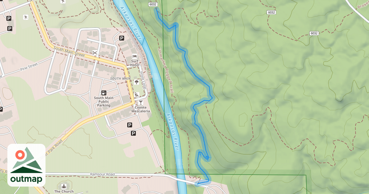 Map of Bridge to Bridge Trail