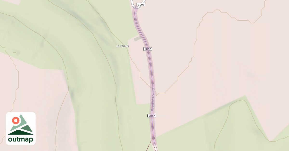 Map of Route de Theuret