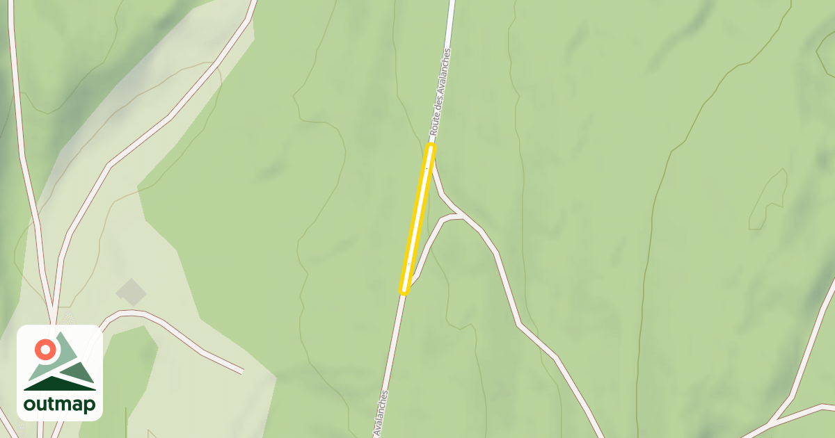 Map of Route des Avalanches