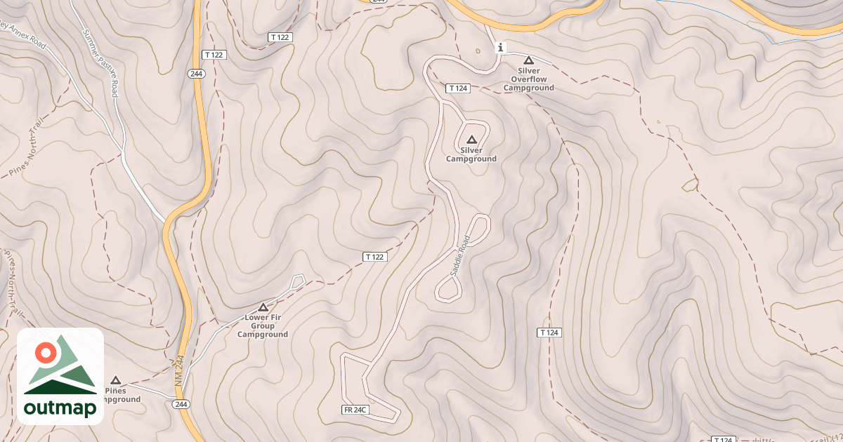 Map of SILVER-SADDLE-APACHE CG