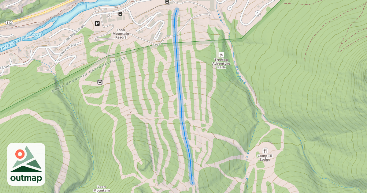 Map of Loon Mountain Park