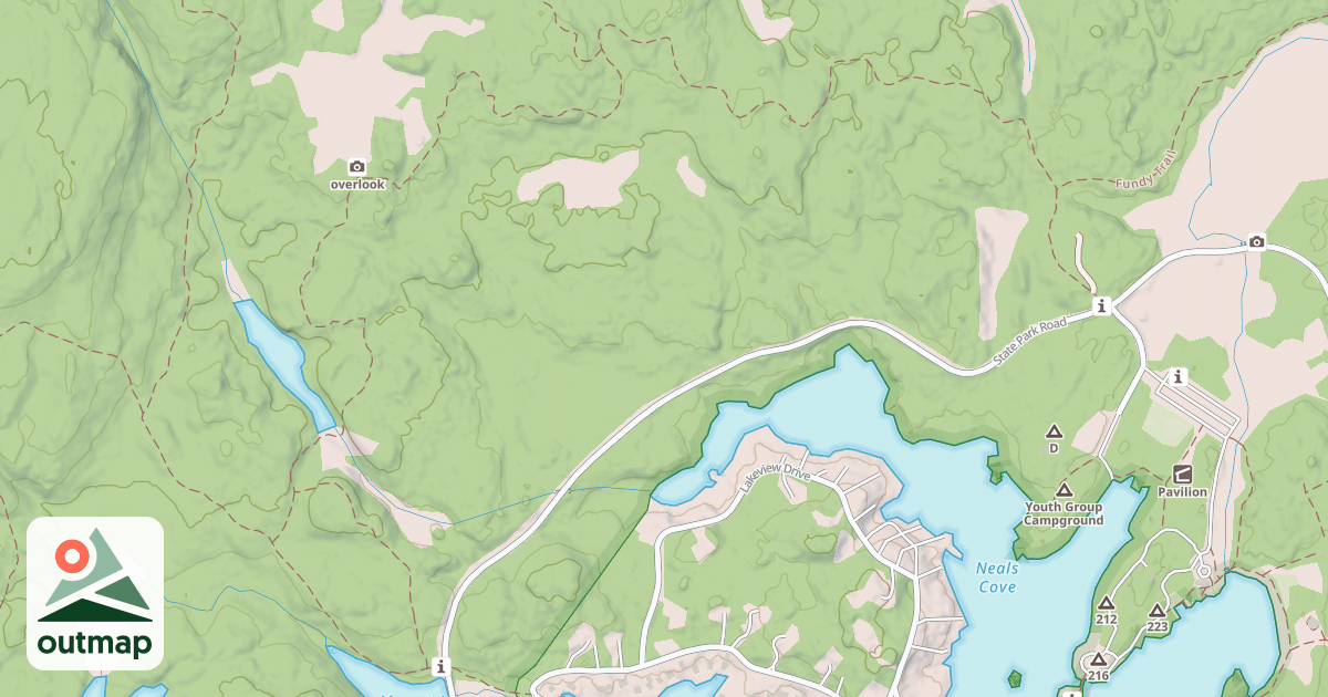 Map of Woronoco trail