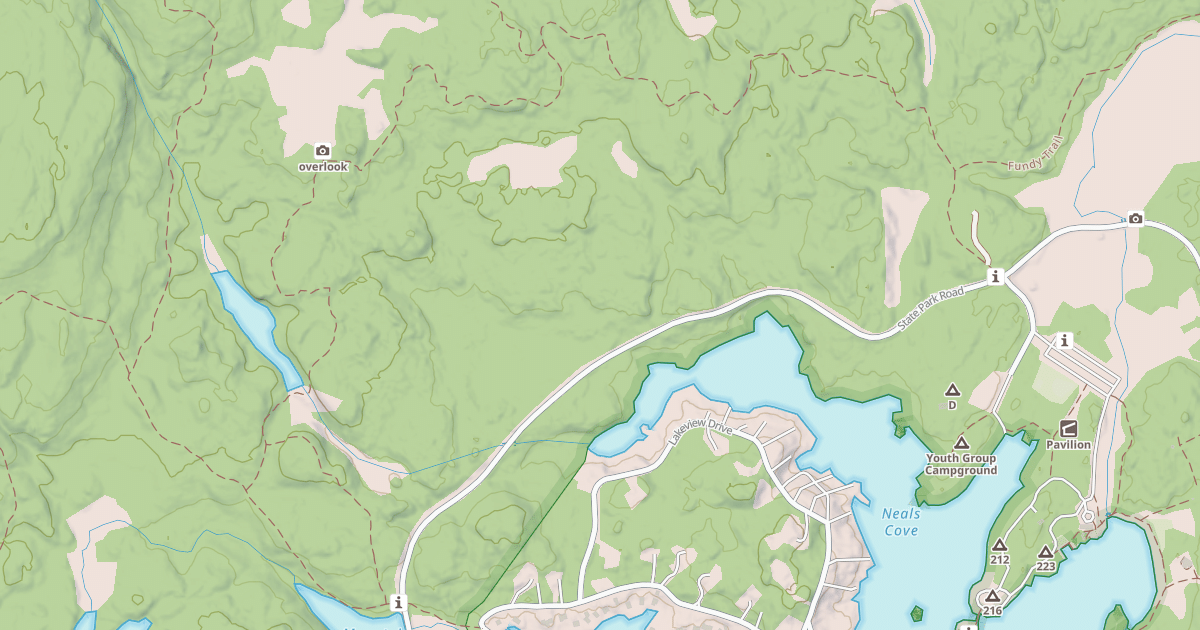 Map preview of Woronoco trail