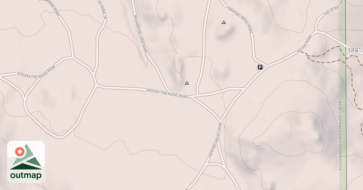 Map of BLM National GTLF Public Motorized Roads 22a450e4-474f-45a4-98e1-00ff31b494e5
