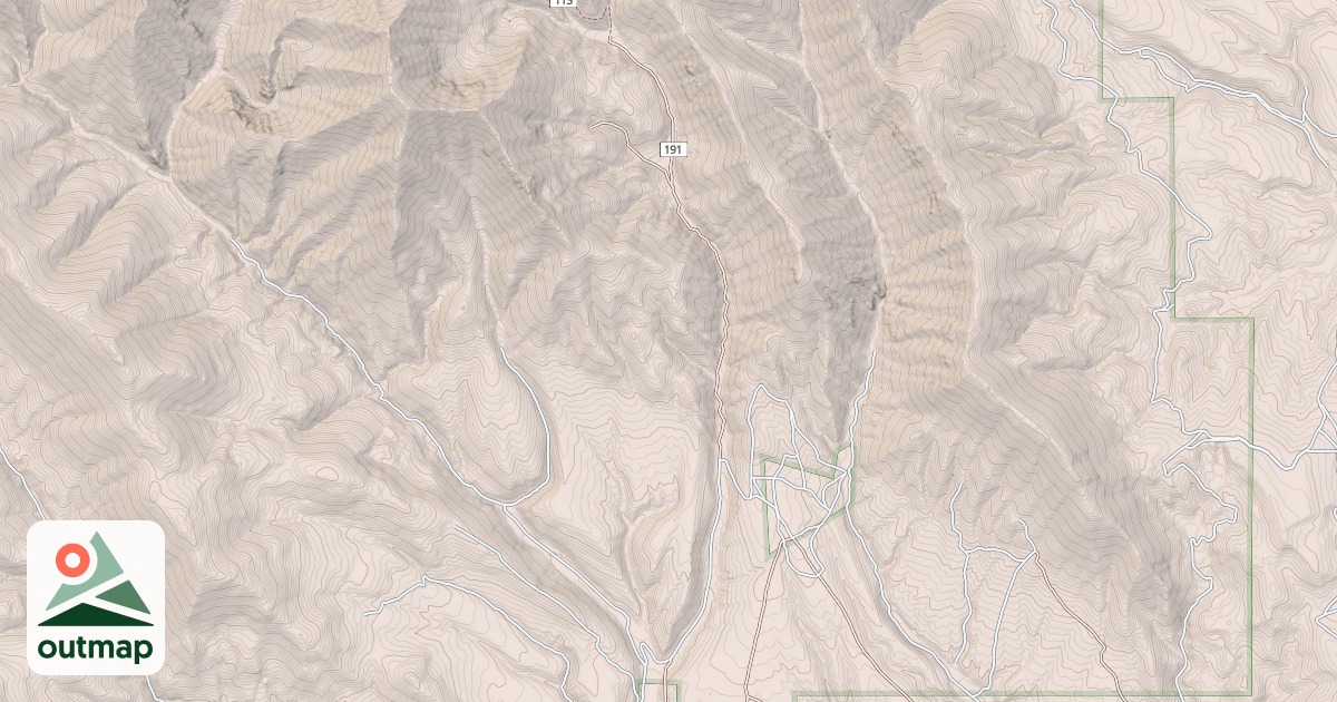 Map of MYERS CREEK