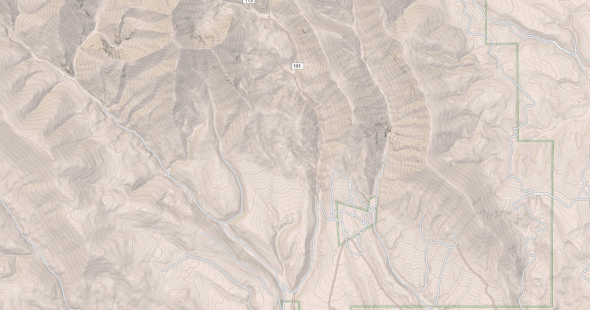 Map preview of MYERS CREEK