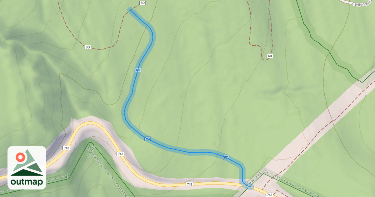 Map of Back Door (Closed December 1 - June 15)