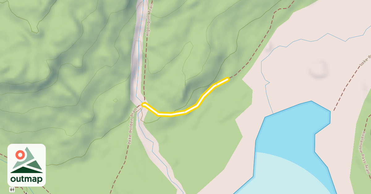 Map of Lake Colden Trail