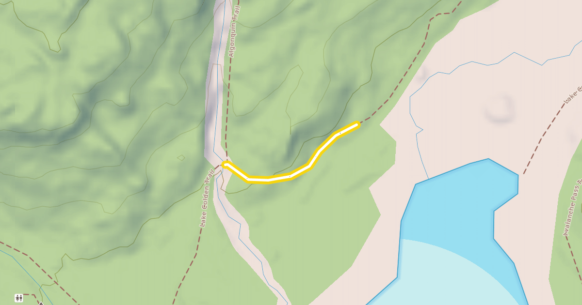 Map preview of Lake Colden Trail