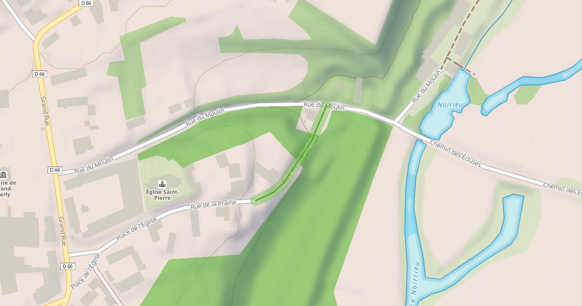 Map preview of Rue de la Prairie