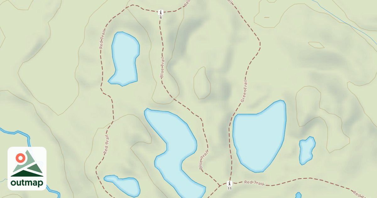 Map of Bald Mountain Rec. Area - Blue Trail