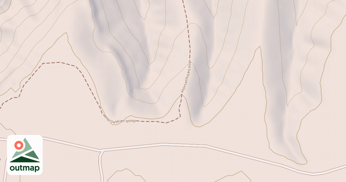 Map of Horse Theif Mesa Trail