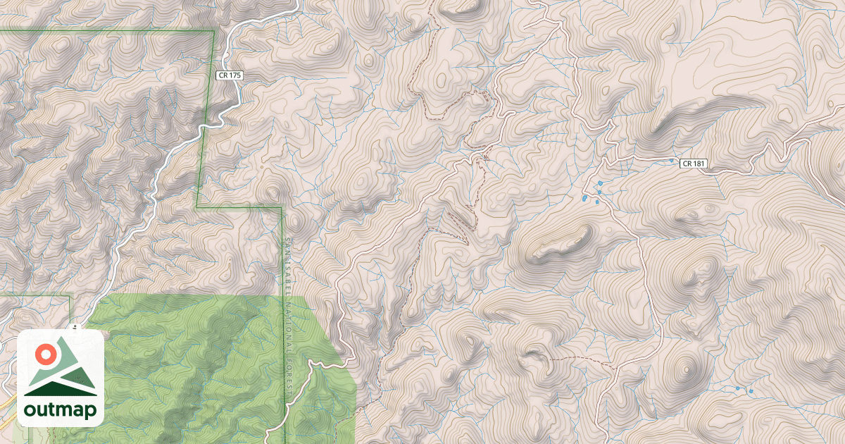 Map of DEAD HORSE GULCH 4WD