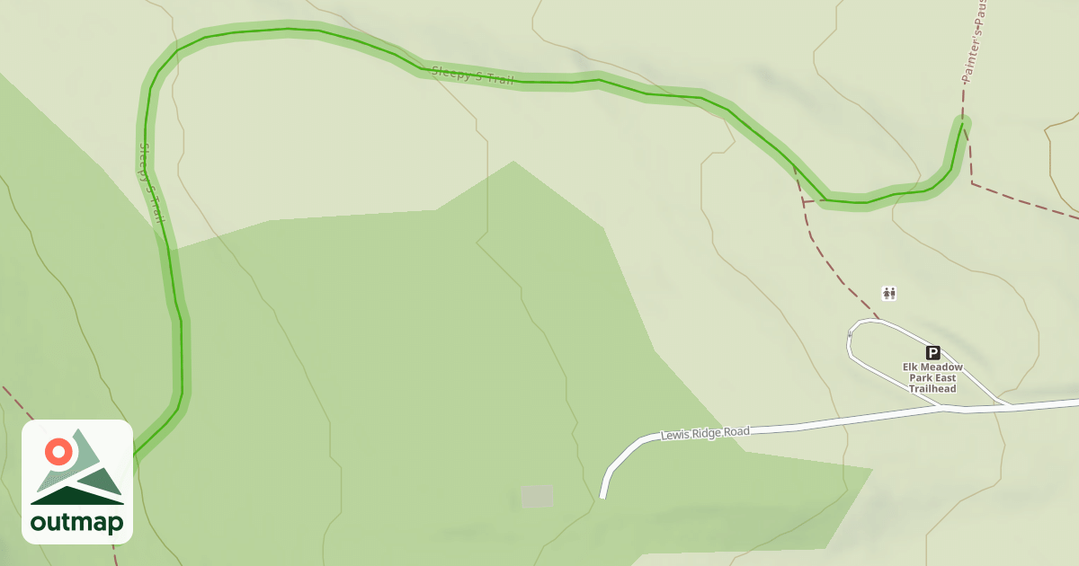 Map of Sleepy S Trail