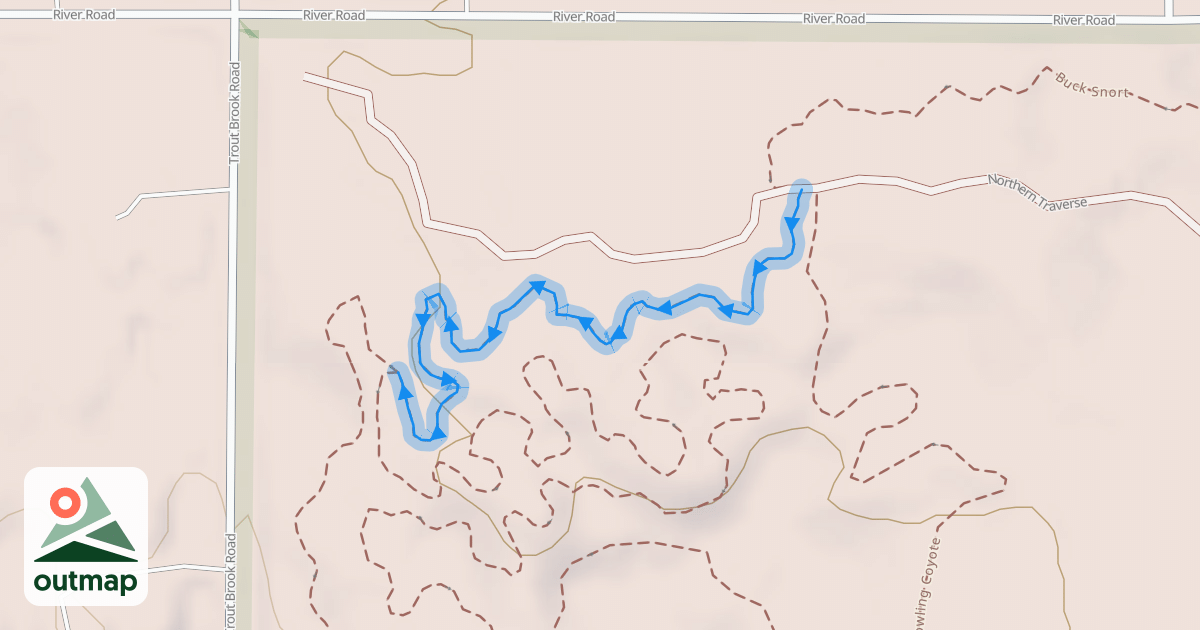 Map of Howling Coyote Downhill/Honey Badger