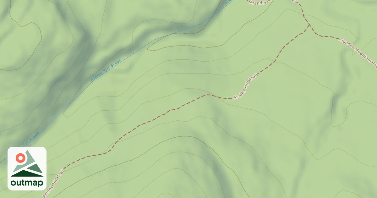 Map of Ashley Hill Trail