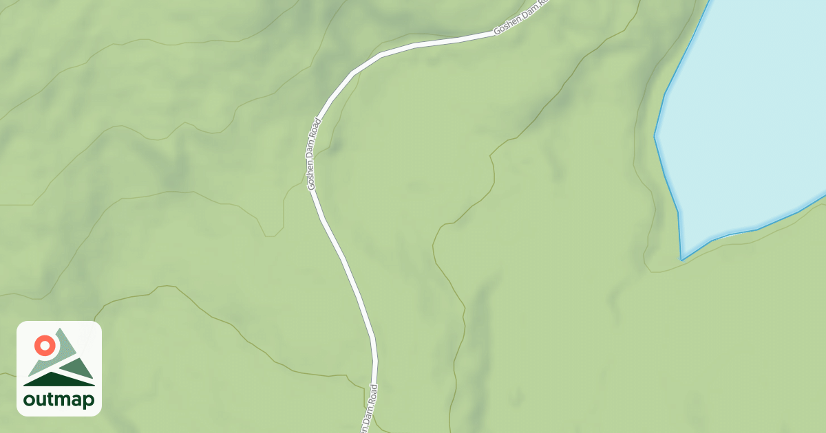 Map of Goshen Dam