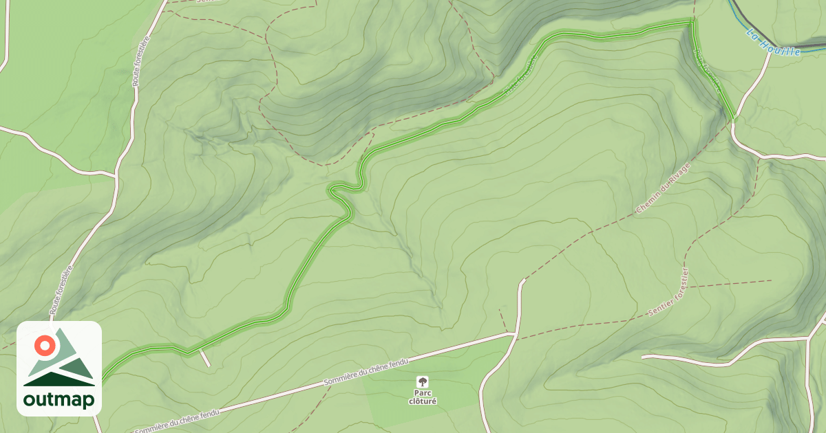 Map of Piste forestière