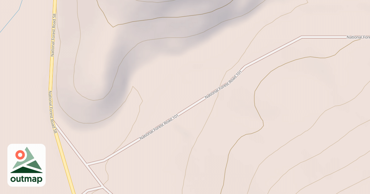 Map of USFS Motor Vehicle Use Map Roads {69DFE63A-BFCB-4335-BA23-312E30532FD0}