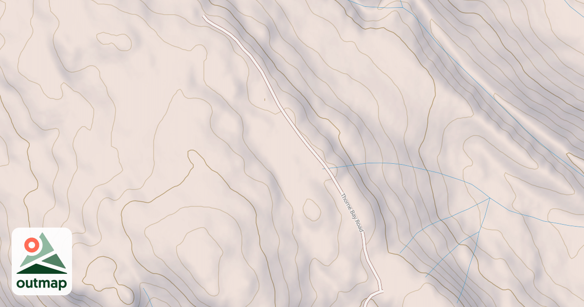 Map of THORNE BAY