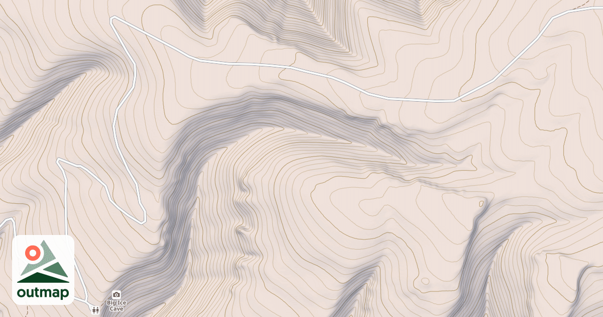 Map of PRYOR MOUNTAIN ROAD