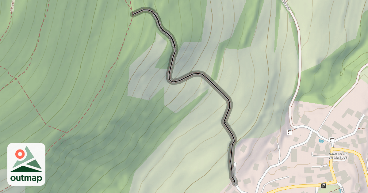 Map of Chemin des 4 Seigneurs