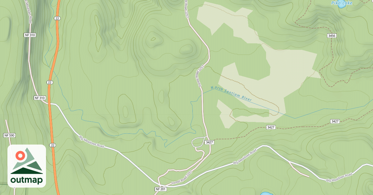 Map of HORN CREEK ROAD