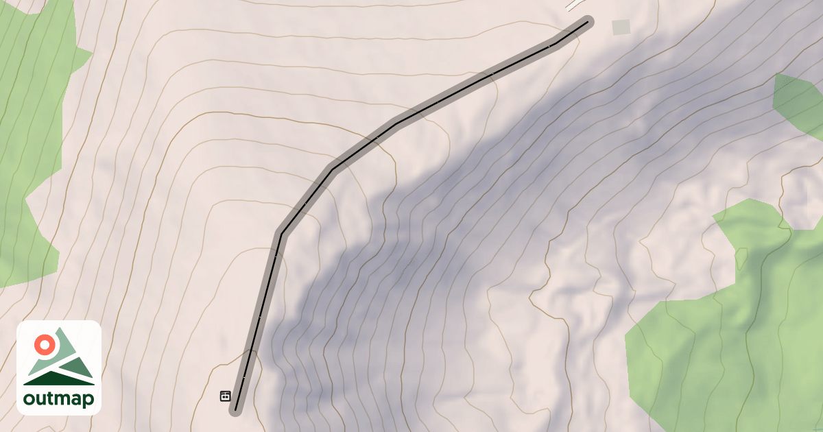 Map of Spaulding Ridge