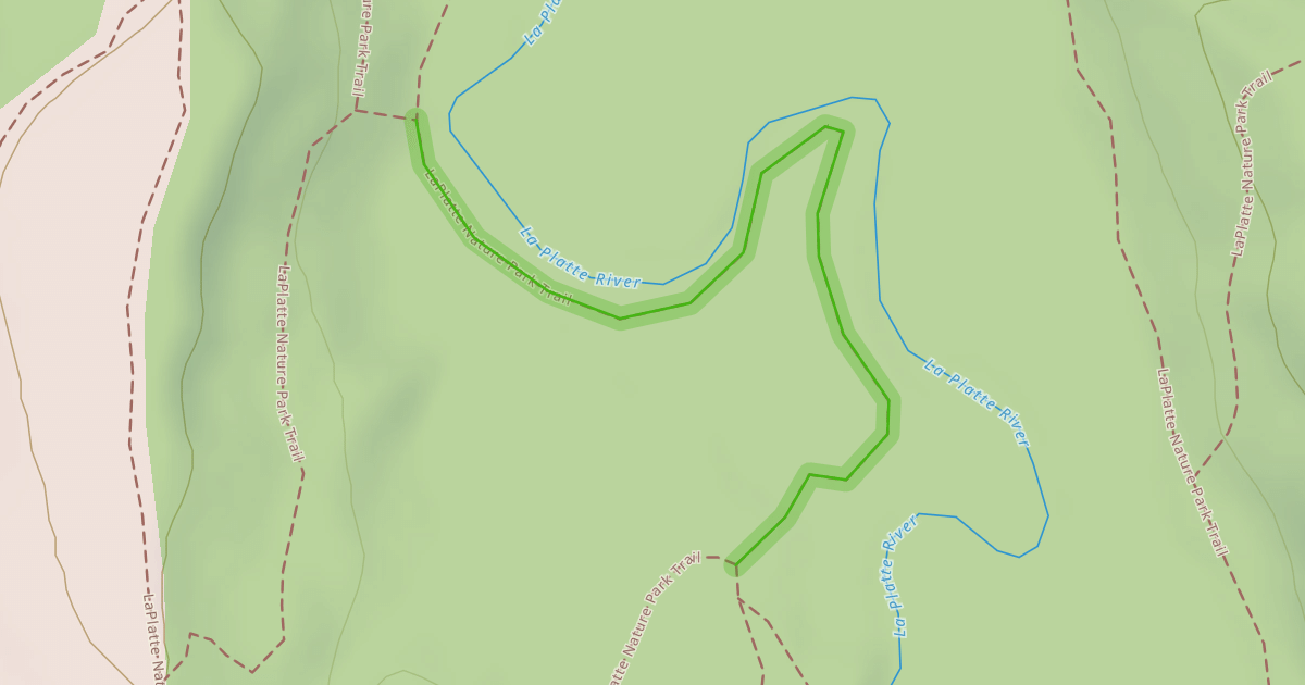 Map preview of LaPlatte Nature Park Trail