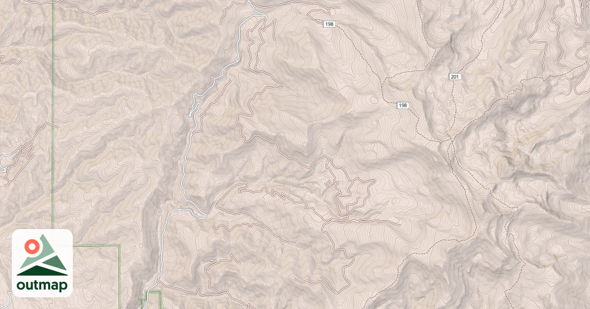 Map of COUNCIL MOUNTAIN CONTOUR