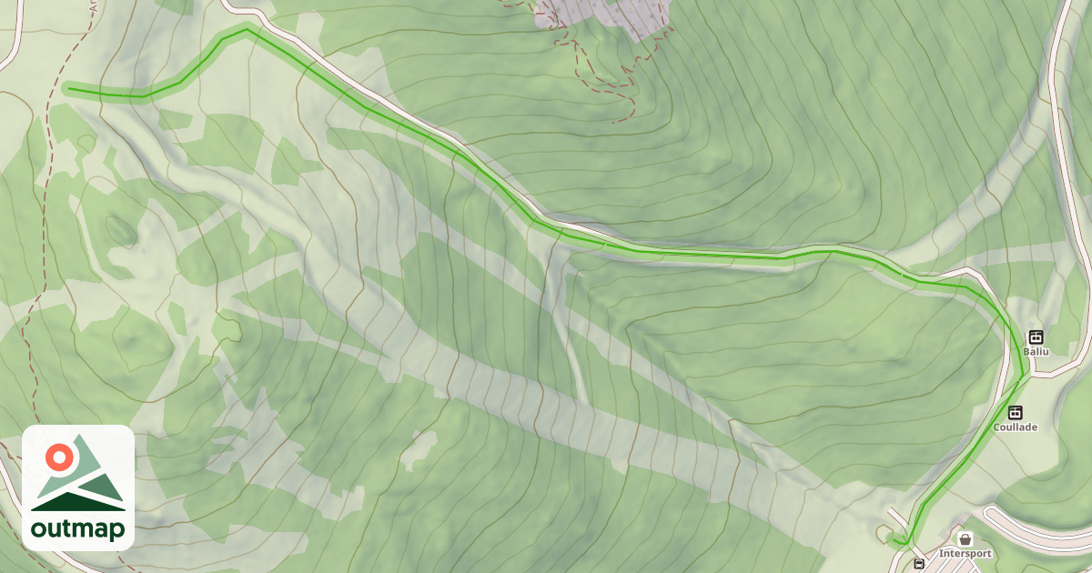 Map of Soucarade Pla del Mir