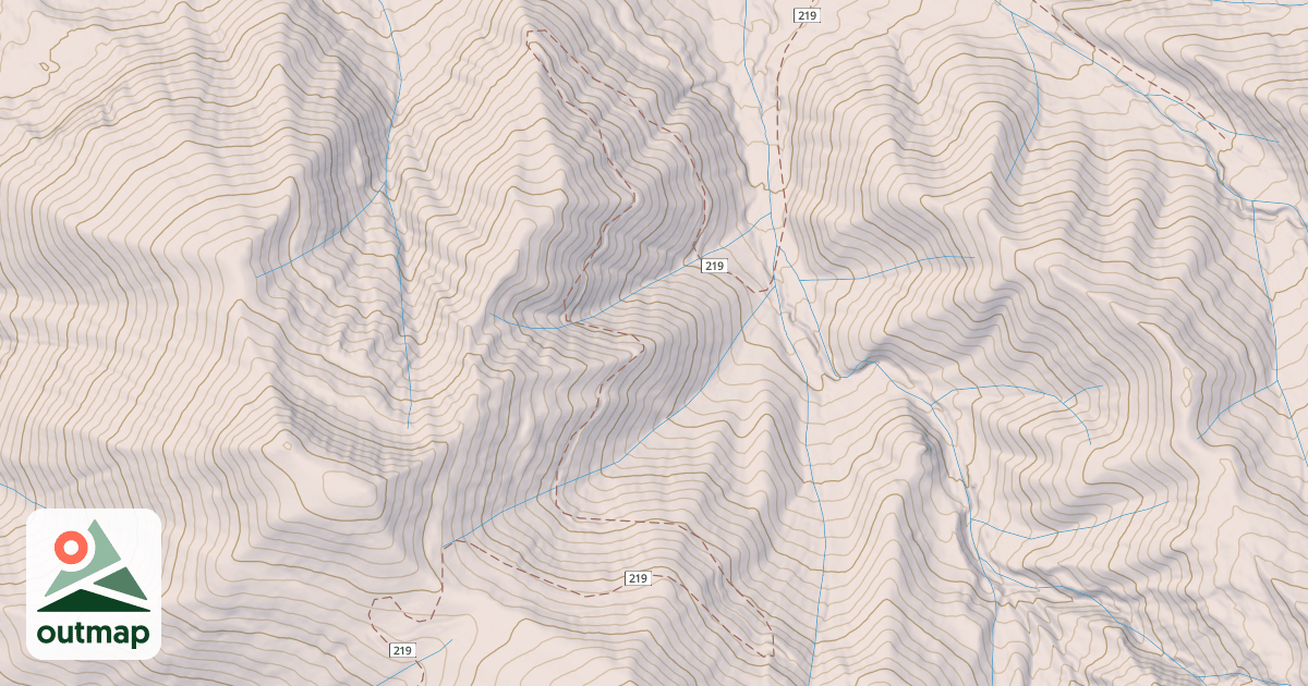 Map of Stealey Mountain North