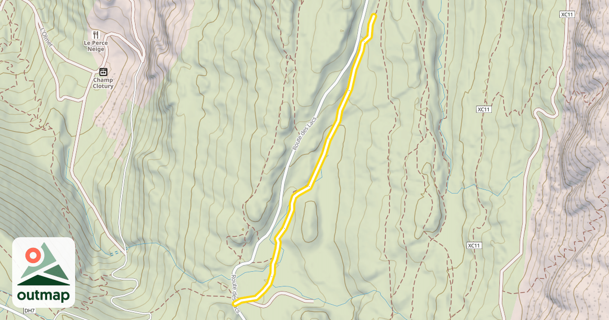 Map of Boucle des lacs