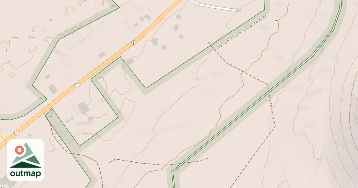 Map of Spy Lake Trail
