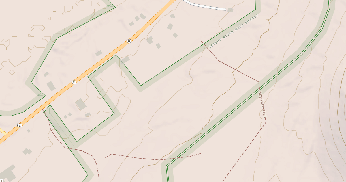 Map preview of Spy Lake Trail