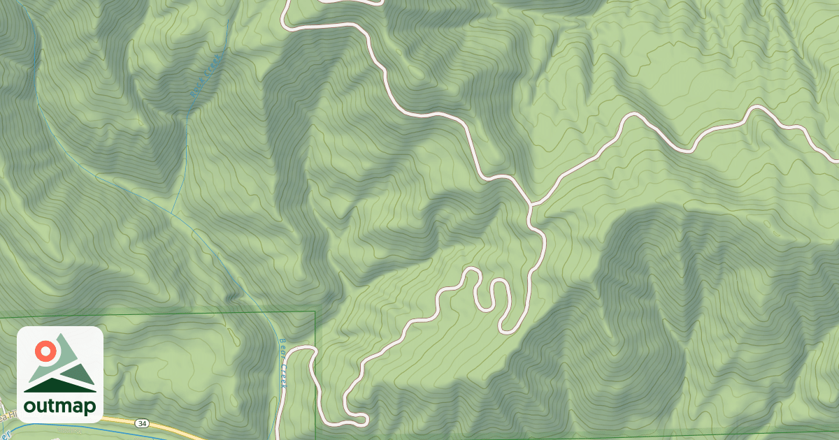 Map of TRENHOLM SADDLE