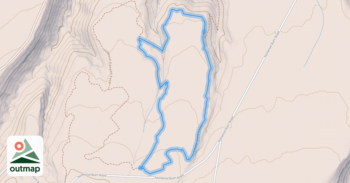 Map of Cedar Post Loop