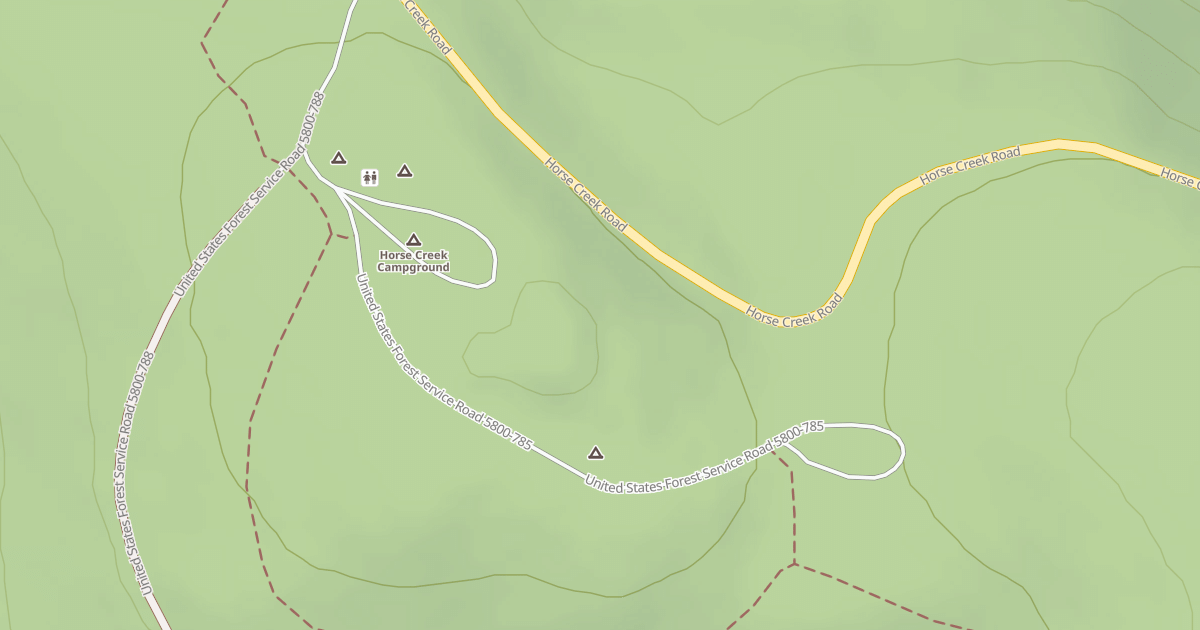 Map preview of COAST HORSE TRAILHEAD
