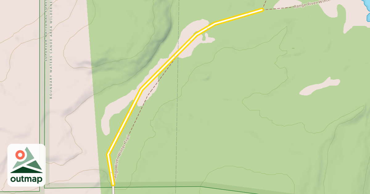 Map of Range River Winter Trail