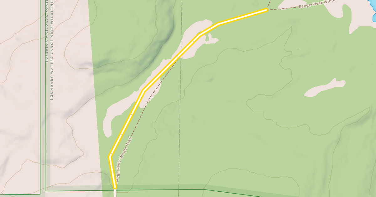 Map preview of Range River Winter Trail