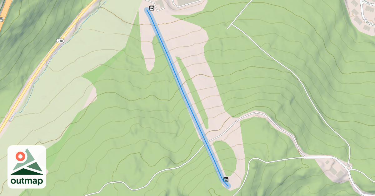 Map of Hollman Run