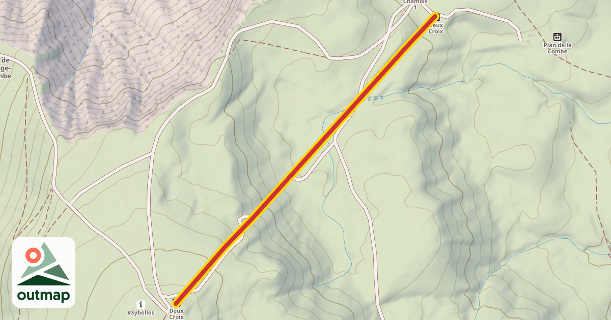 Map of Deux Croix