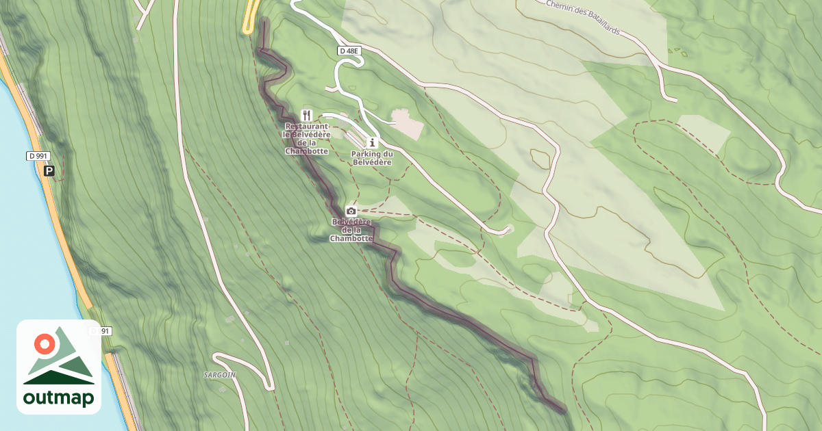 Map of Chambotte de droite
