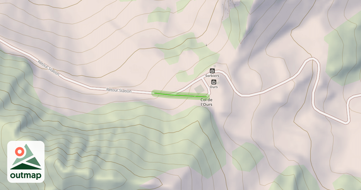 Map of Retour Station