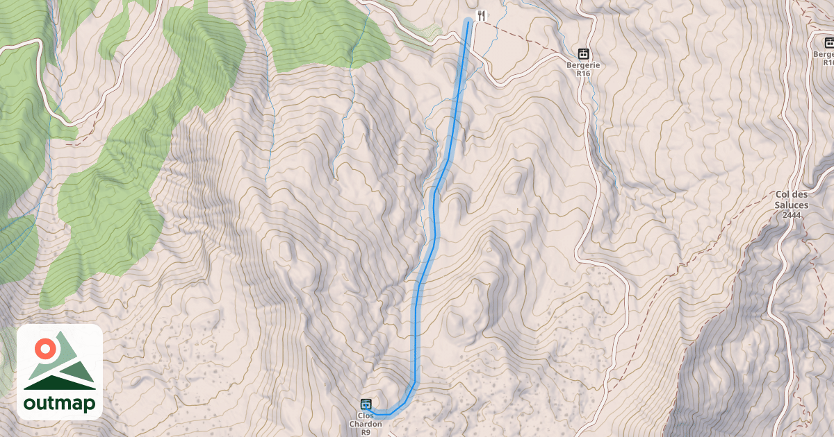 Map of Clos Chardon