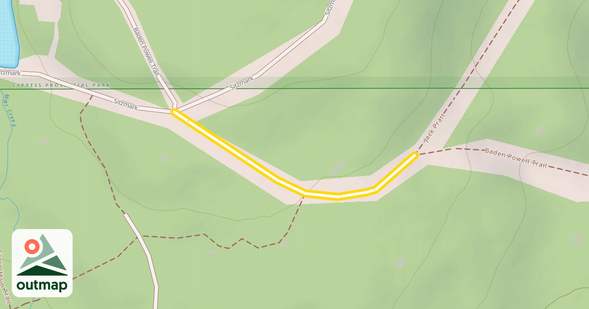 Map of Baden Powell Trail